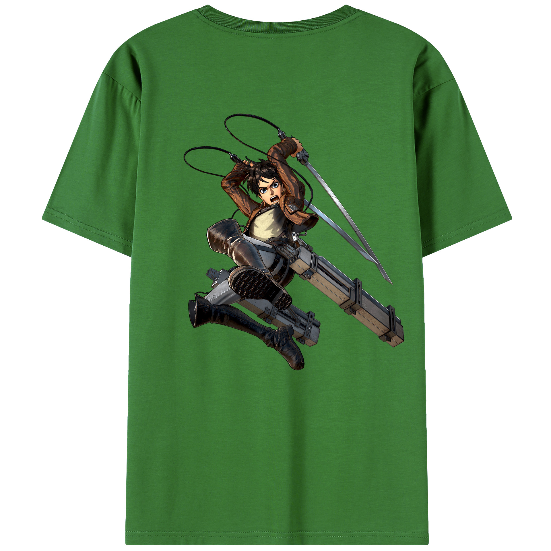 （画像用） 進撃の巨人 エレン･イェーガー Attack on Titan Eren Jäger レディース半袖Tシャツ(バックプリント)